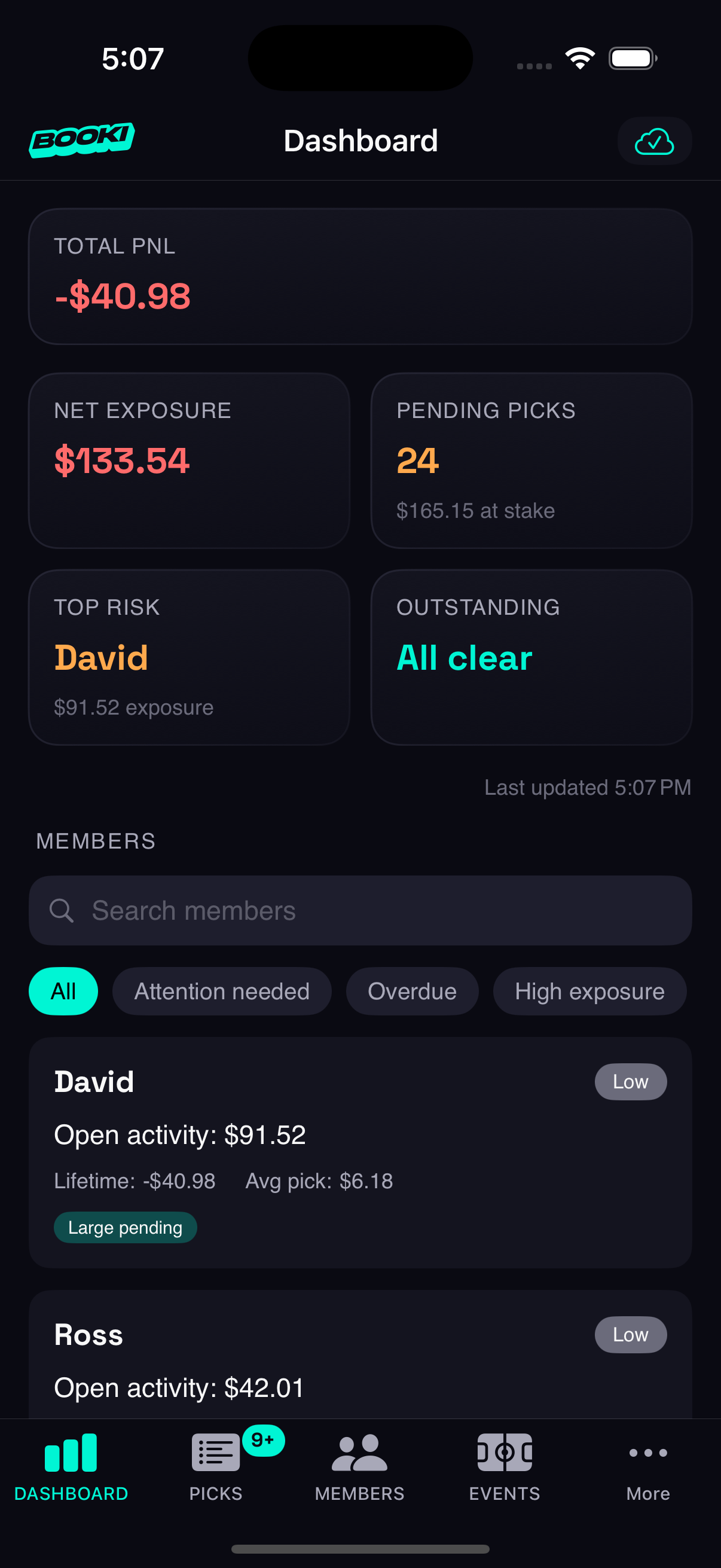 Organizer Dashboard